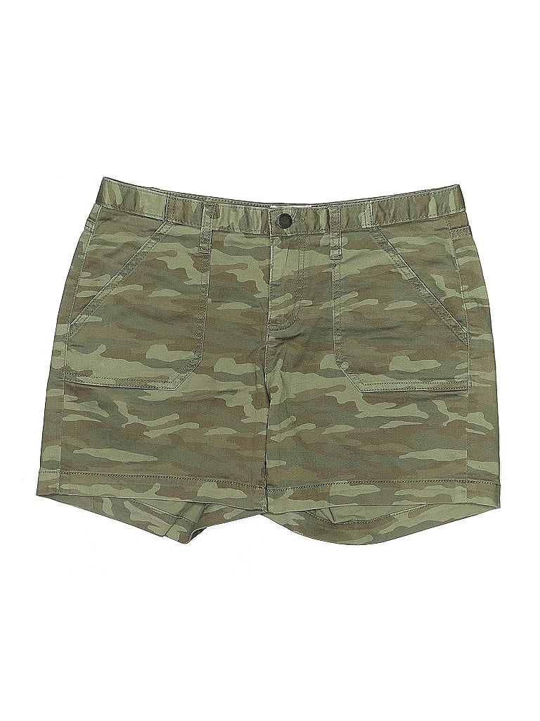 Pre-owned Caslon Khaki Shorts In Green