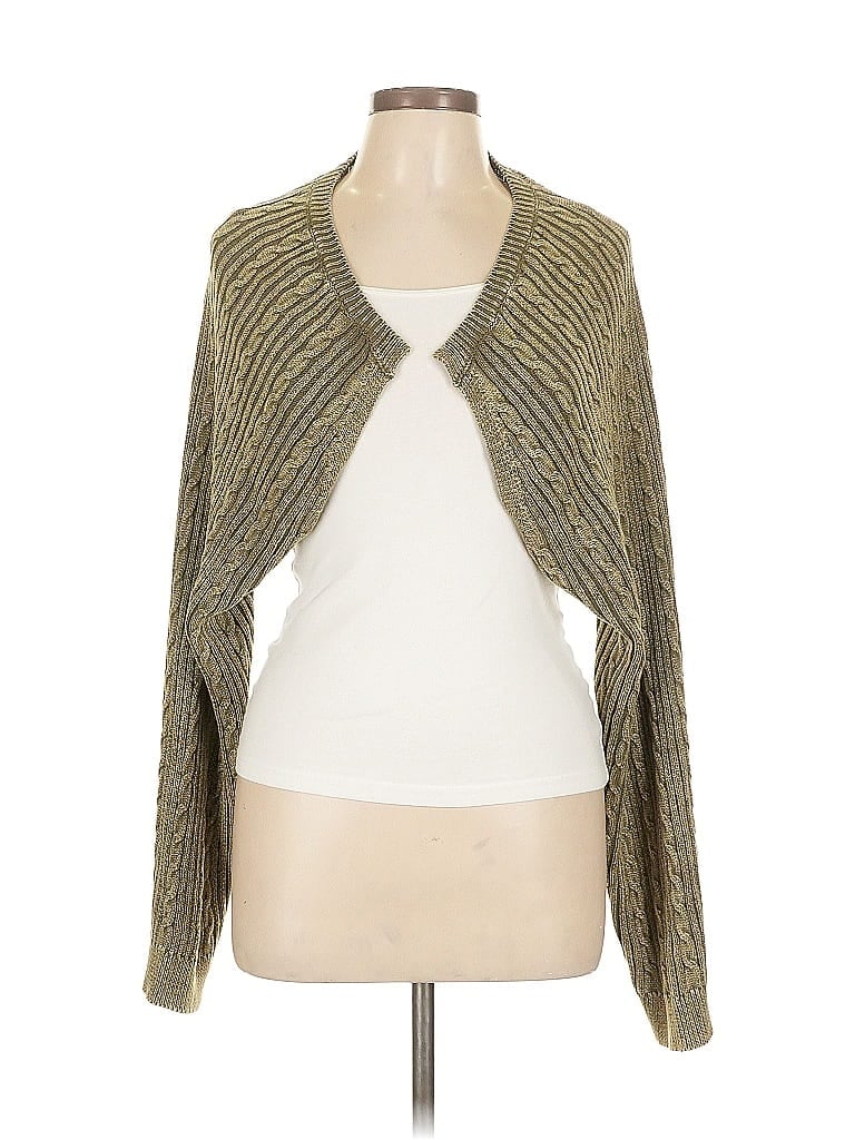Pol 100% Acrylic Green Cardigan Size L - photo 1