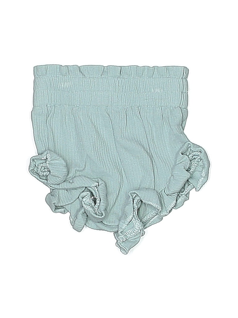 Babyhug Knee Length Cotton Shorts Solid- Blue main image 1