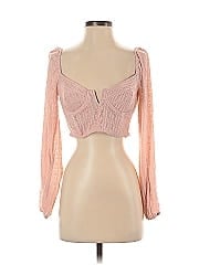 Blue Blush Long Sleeve Top