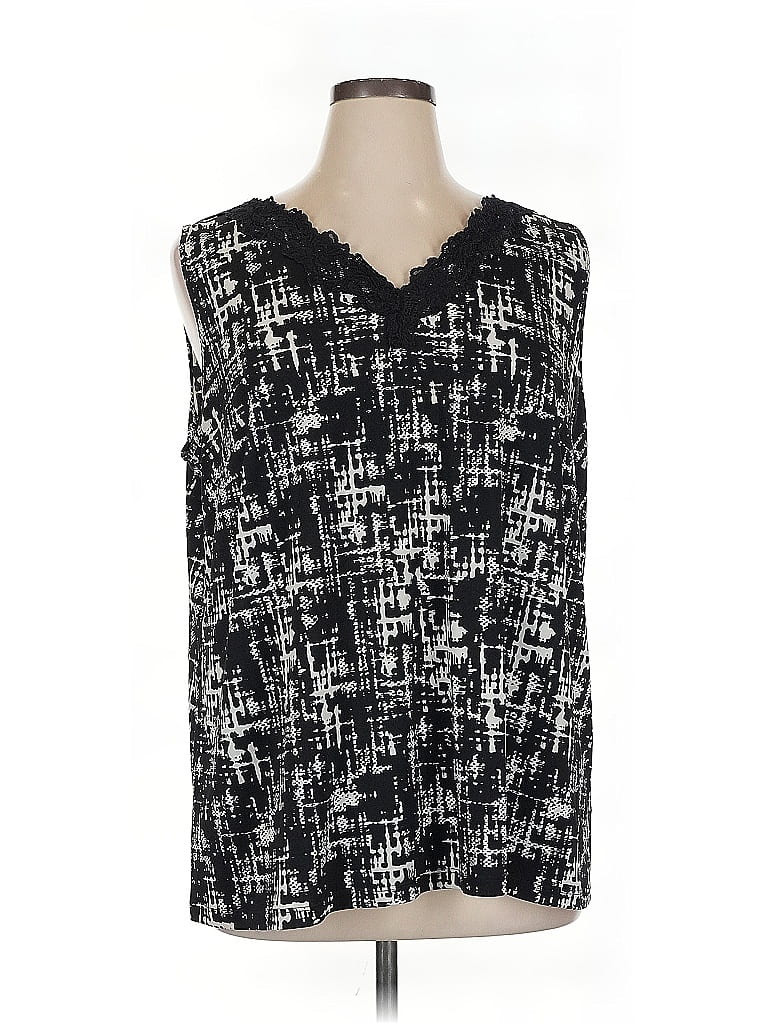 Catherines Black Sleeveless Blouse Size 1X - photo 1