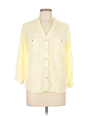 Love Tree 3/4 Sleeve Button-Down Shirt (view 1)