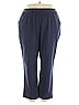 Catherines Solid Blue Casual Pants Size 2X (petite) - photo 1