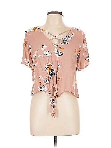 Mudd Short Sleeve Blouse (view 1)