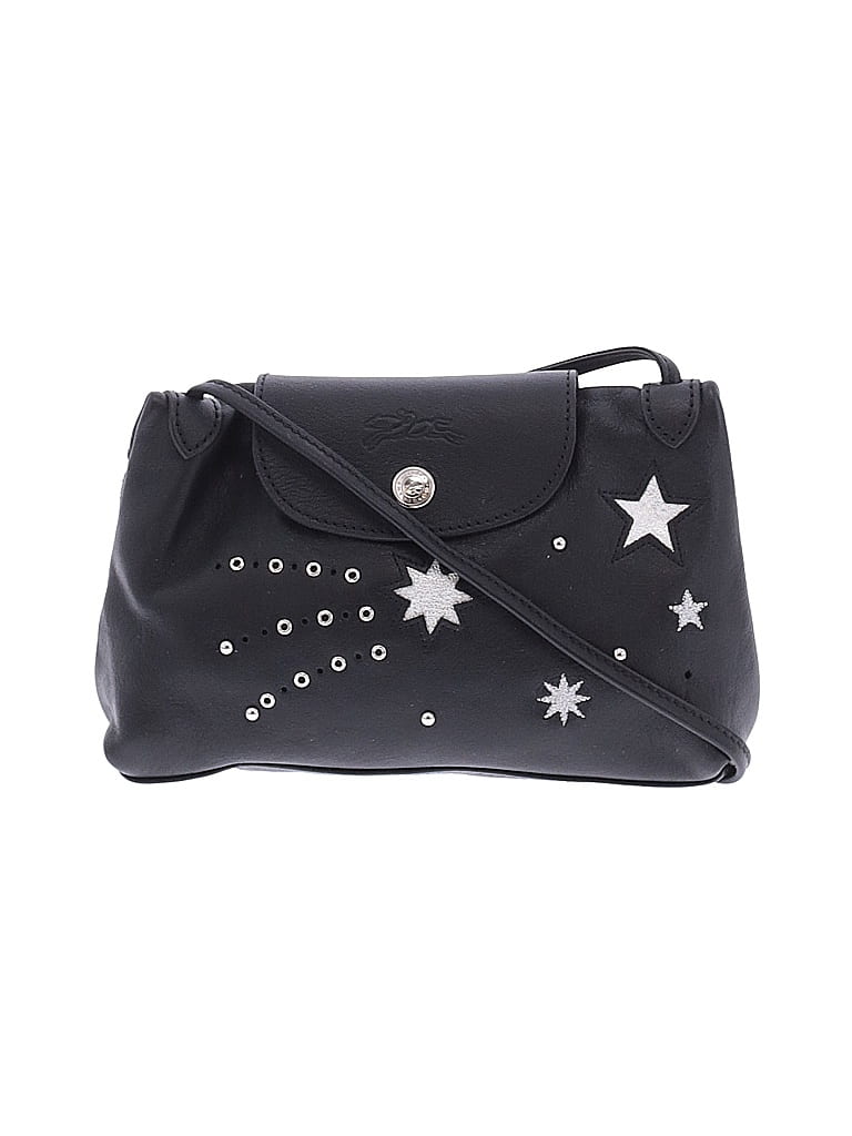 Longchamp Stars Black Leather Crossbody Bag One size - photo 1