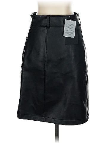 Bagatelle Faux Leather Skirt (view 2)