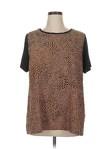 LOGO by Lori Goldstein Short Sleeve Blouse (view 1)