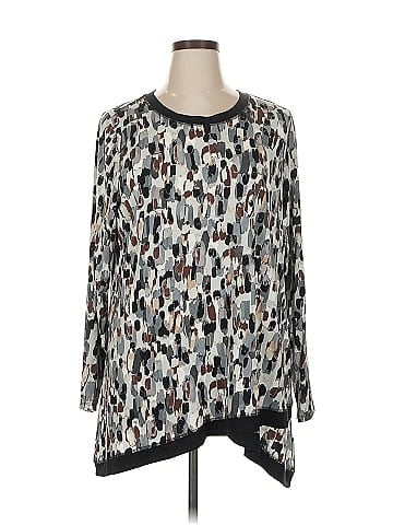LOGO by Lori Goldstein Long Sleeve Blouse (view 1)