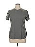 Cuddl Duds Gray Short Sleeve T-Shirt Size XL - photo 1