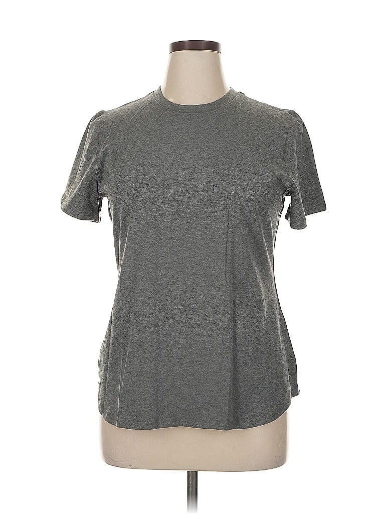 Cuddl Duds Gray Short Sleeve T-Shirt Size XL - photo 1