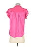 Hale Bob Pink Short Sleeve Blouse Size S - photo 2