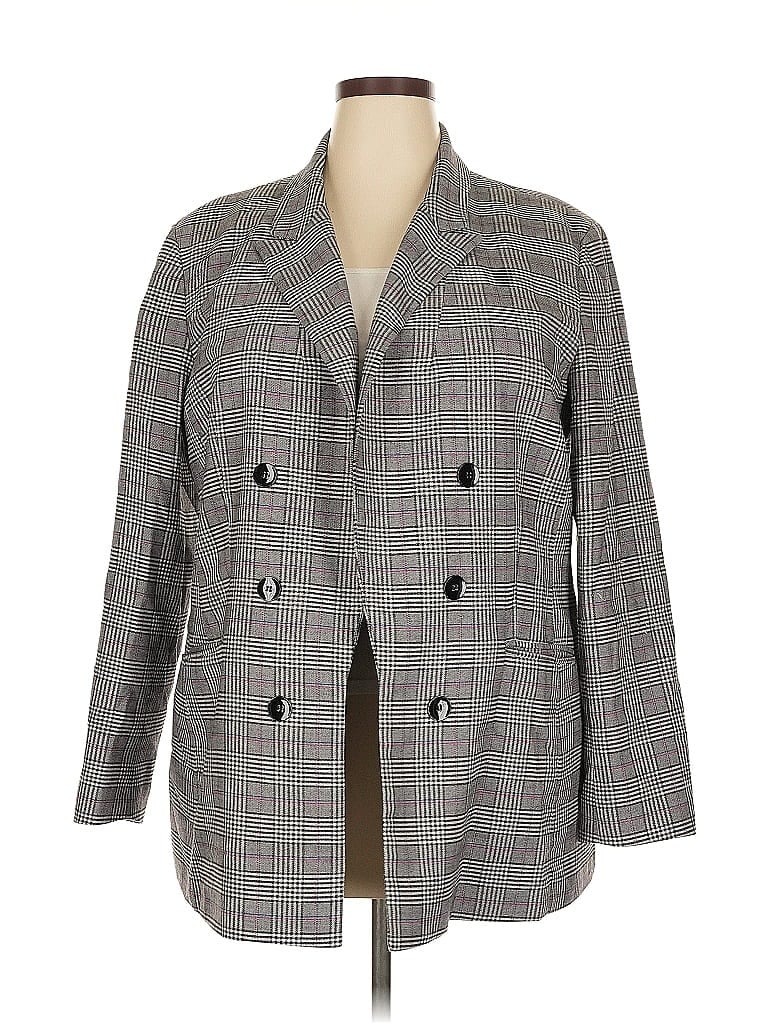 Pre-owned Bar Iii Coat In Gray