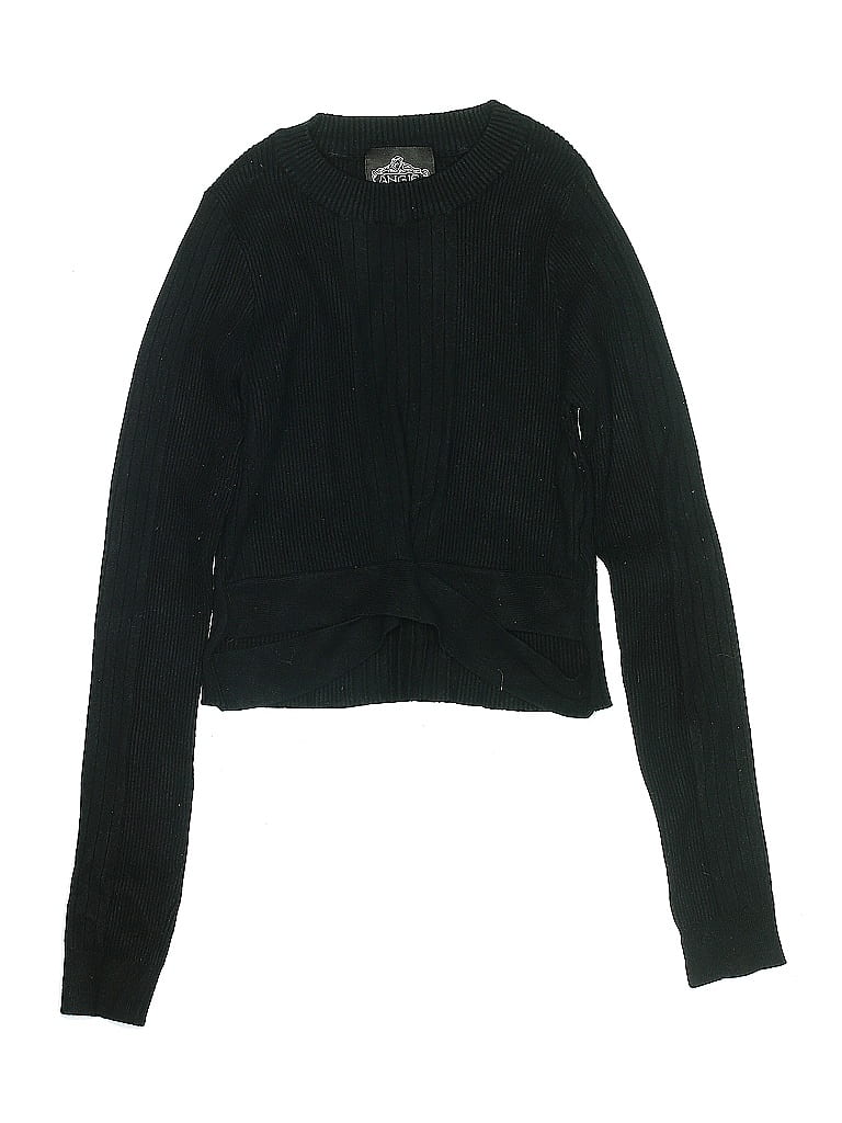 ANGIE Pre-owned Kids' Cardigan Sweater In Black