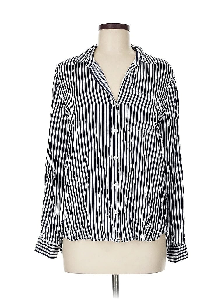 Pre-owned Velvet Heart Long Sleeve Polo Shirt In Blue