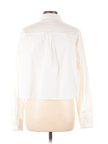 Scoop Long Sleeve Button-Down Shirt (view 2)