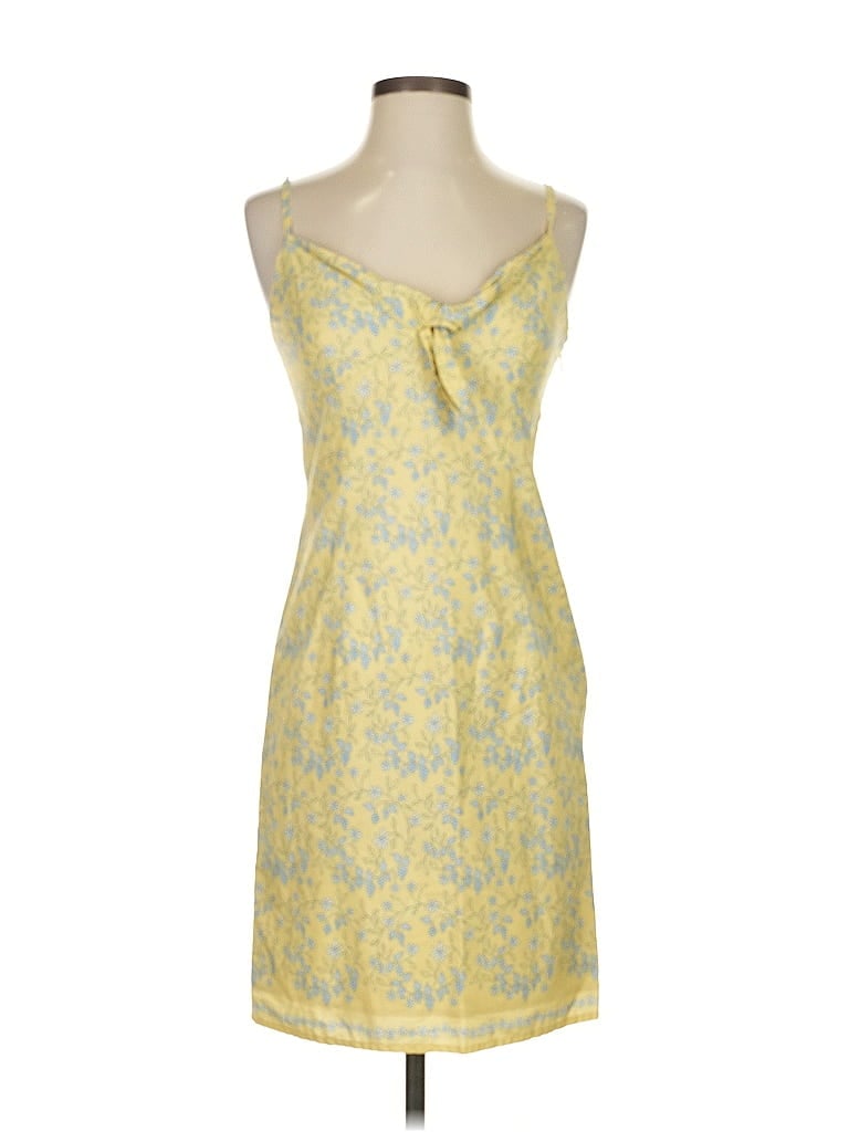 Pre-owned Ann Taylor Loft Cocktail Dress In Yellow