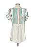 Porridge Silver Short Sleeve Blouse Size S - photo 2