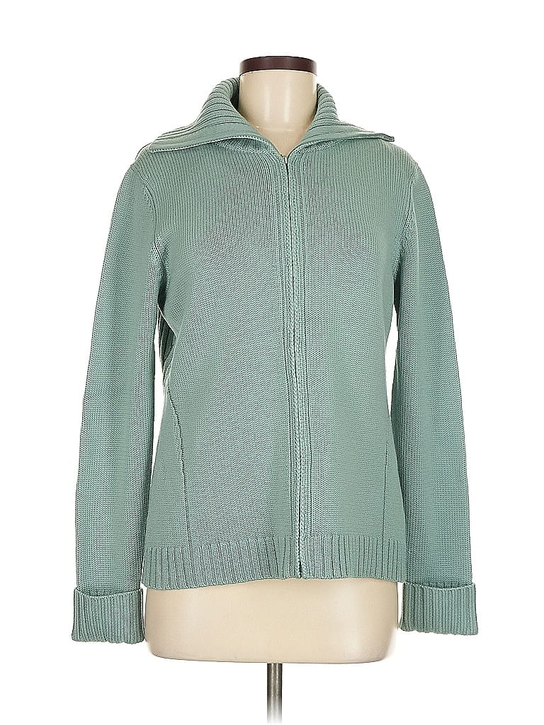 Carlisle 100% Merino Wool Green Wool Cardigan Size M - photo 1