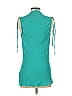 Robert Rodriguez 100% Silk Teal Sleeveless Blouse Size S - photo 2