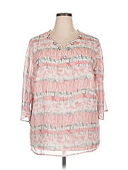 Alfred Dunner 3/4 Sleeve Blouse