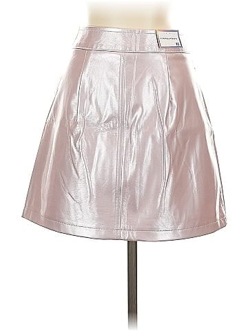 Tinseltown Faux Leather Skirt (view 2)