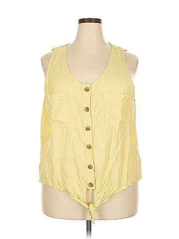 Natural Reflections Sleeveless Button-Down Shirt (view 1)