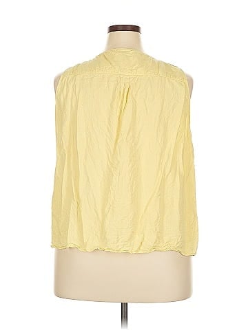 Natural Reflections Sleeveless Button-Down Shirt (view 2)