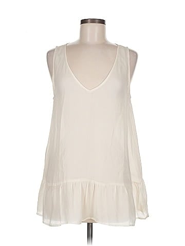 The Great. Sleeveless Silk Top (view 1)