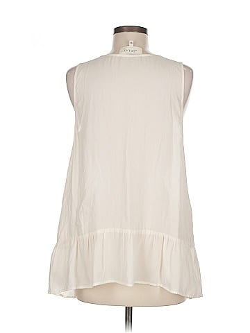 The Great. Sleeveless Silk Top (view 2)
