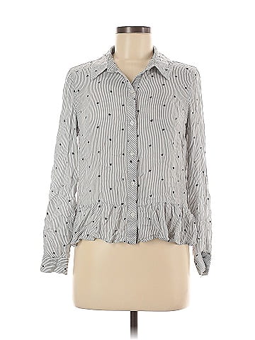 Maison Jules Long Sleeve Blouse (view 1)