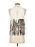 Floreat 100% Viscose Ivory Sleeveless Blouse Size 2 - photo 2