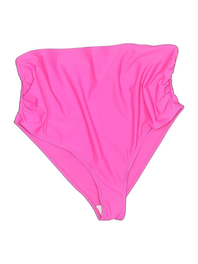 Zaful Solid Pink Swimsuit Bottoms Size L - photo 1