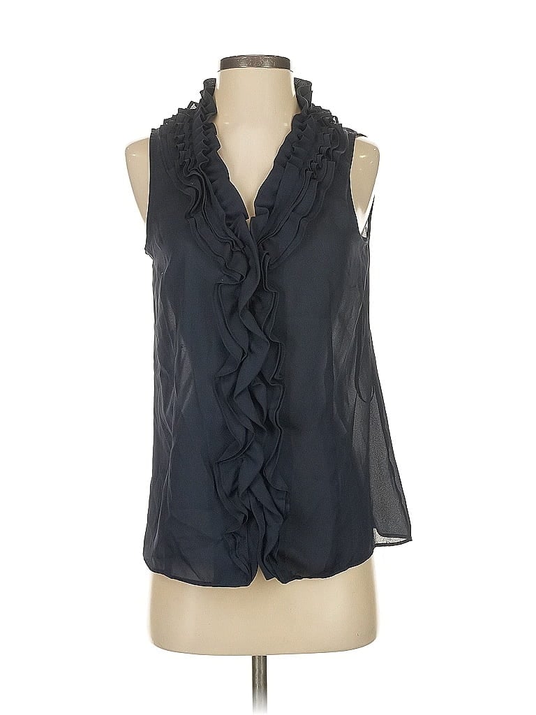 AK Anne Klein 100% Polyester Black Sleeveless Blouse Size S - photo 1