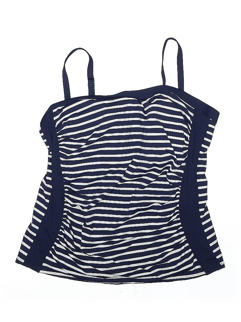 Lands' End Stripes Blue Swimsuit Top Size 16 54 off ThredUp