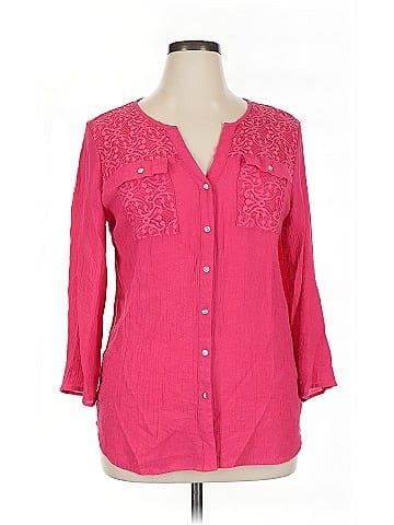 Notations 3/4 Sleeve Blouse (view 1)