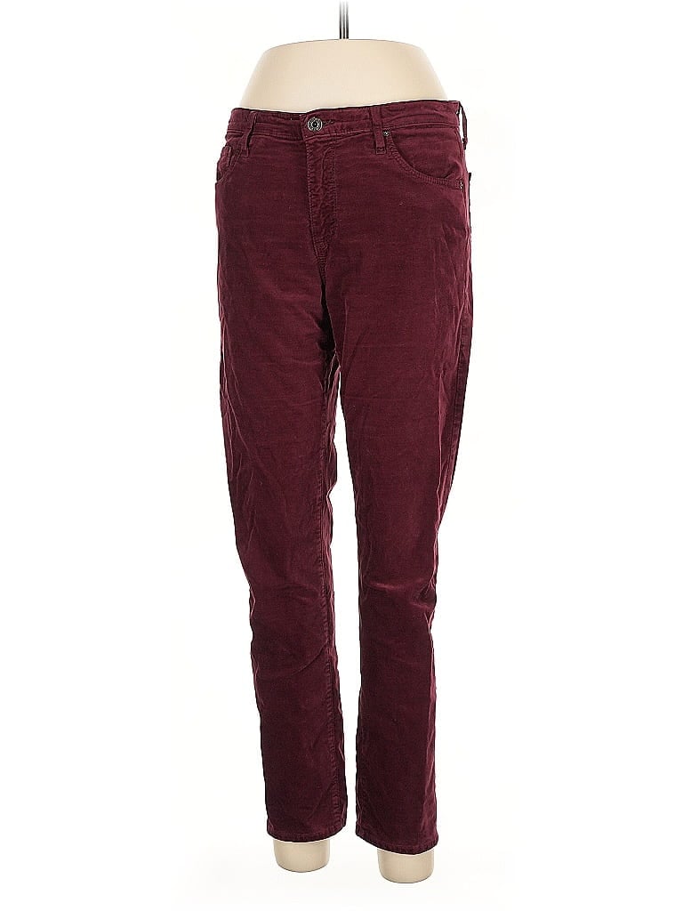Pre-owned Adriano Goldschmied Casual Pants In Burgundy