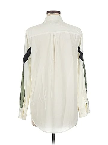 Equipment Long Sleeve Silk Top (view 2)
