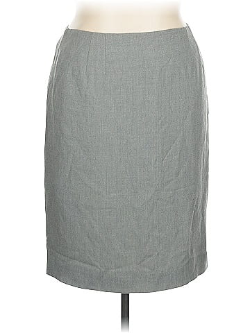 Linda Allard Ellen Tracy Wool Skirt (view 1)