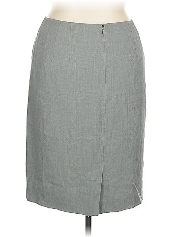 Linda Allard Ellen Tracy Wool Skirt (view 2)