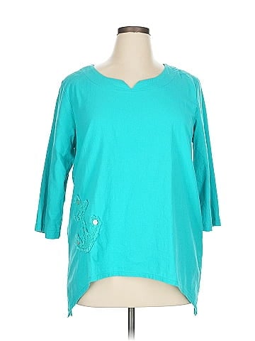Palm Grove 3/4 Sleeve Top (view 1)