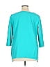 Palm Grove 100% Cotton Teal 3/4 Sleeve Top Size XL - photo 3