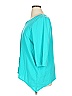 Palm Grove 100% Cotton Teal 3/4 Sleeve Top Size XL - photo 5