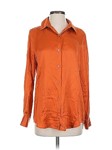 Equipment Long Sleeve Silk Top (view 1)