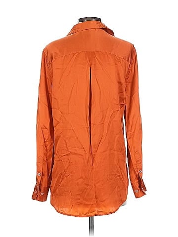 Equipment Long Sleeve Silk Top (view 2)