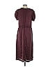 Sea New York Solid Burgundy Casual Dress Size S - photo 2