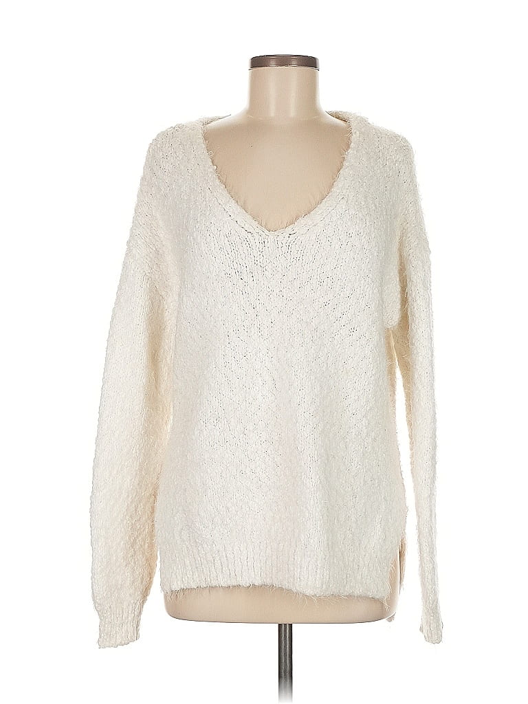 Click to view more detailed imagery on our partner's website Pre-owned Tribal Pullover Sweater In White