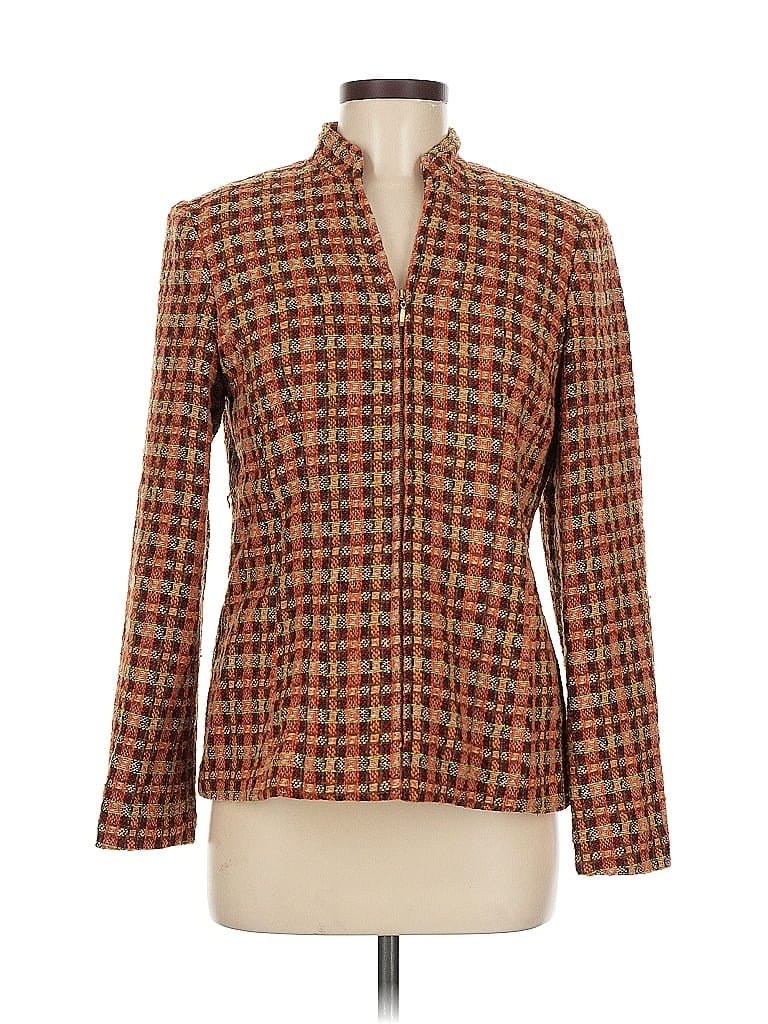 Pre-owned Dressbarn Blazer Jacket In Orange