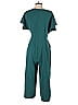Leith Solid Teal Jumpsuit Size S - photo 2