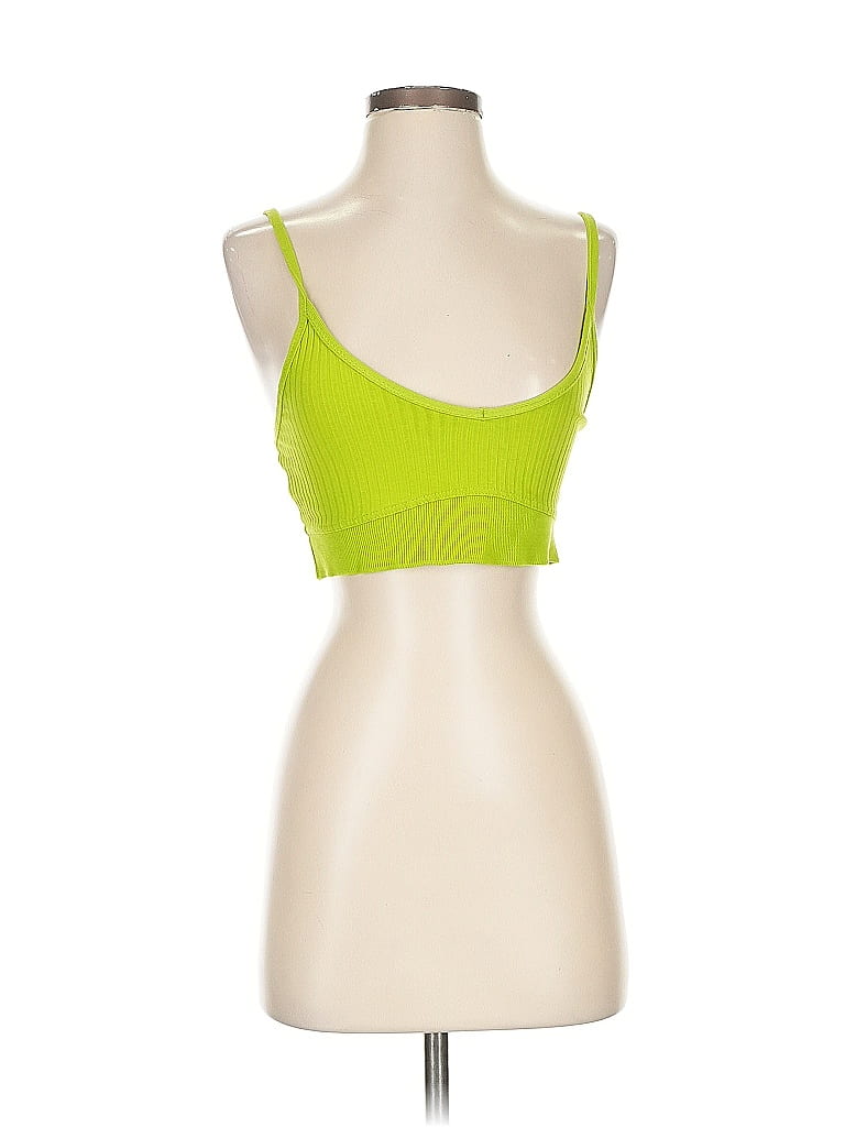 Pre-owned Zara Tank Top Green Strapless Neckline Tops