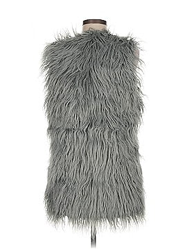 Donna Salyers' Fabulous Furs 100% Acrylic Ivory Faux Fur Vest Size L